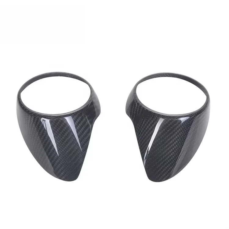For Alfa Romeo Giulia 2017-2020 Real Carbon Car Interior Rear Seat Air Conditioning Cover Air Outlet Trim Ring