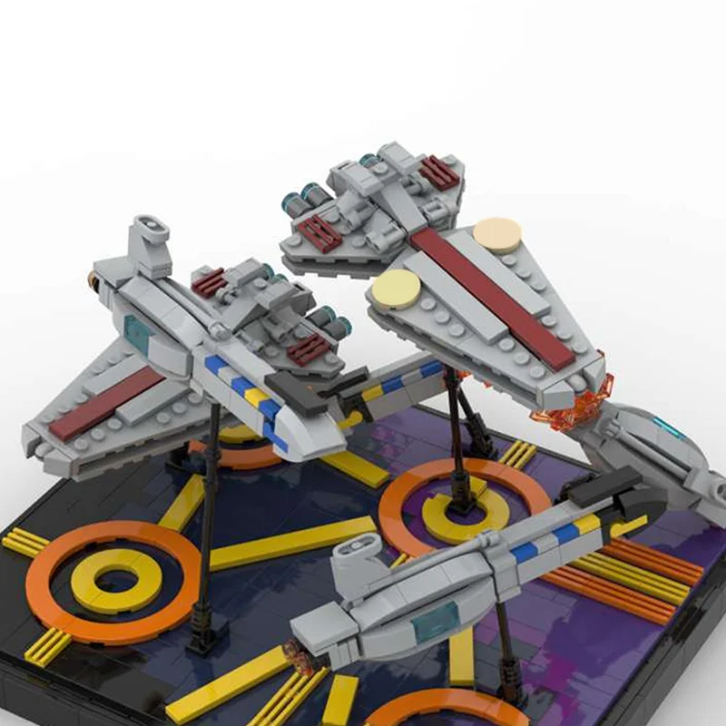 961pcs MOC Battle Coruscant Micro Venator Star Model Building Christmas gift blocks toy Construction Assemble DIY idea Kids