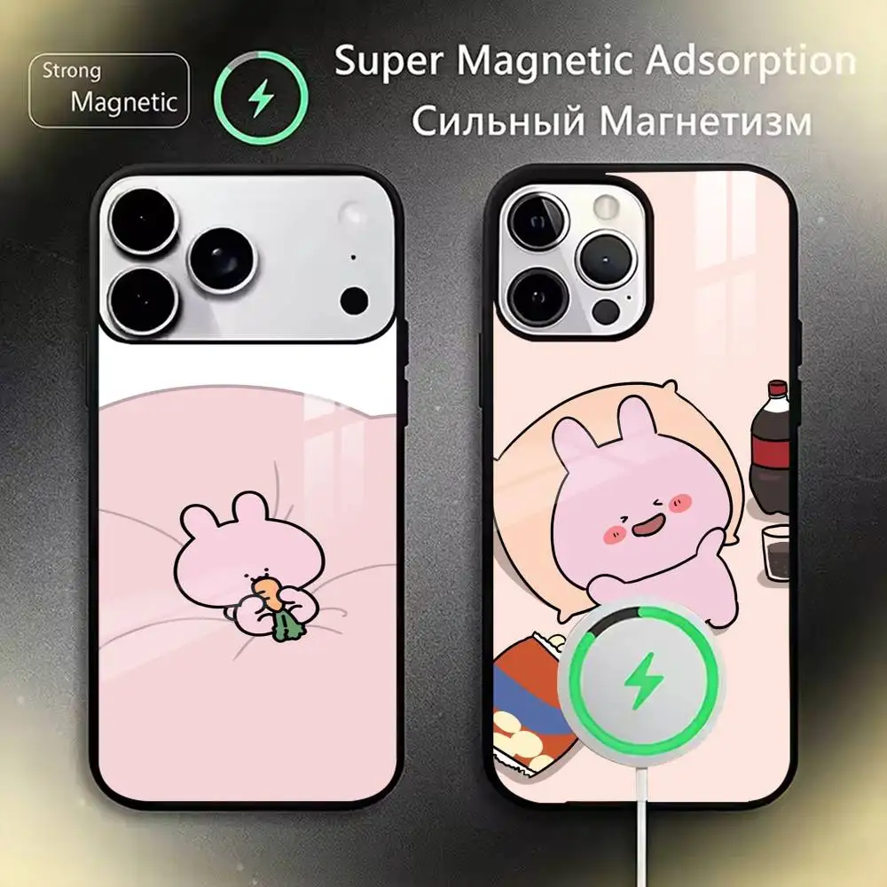 Cartoon A-Asamimichan   Phone Case For iPhone17,16,15,14,13,12,11 Plus,Pro Magnetic with Magsafe Wireless Charging