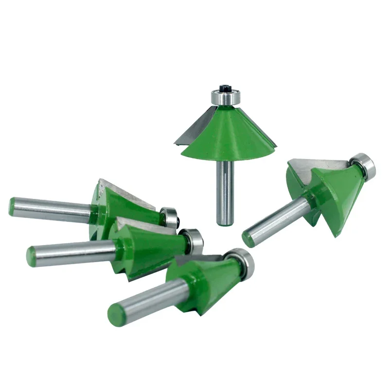 1PC 8MM Shank Milling Cutter Wood Carving Wood 30 Degree Chamfer Router Bit Bevel Edging Milling Cutter for Wood Woodorking