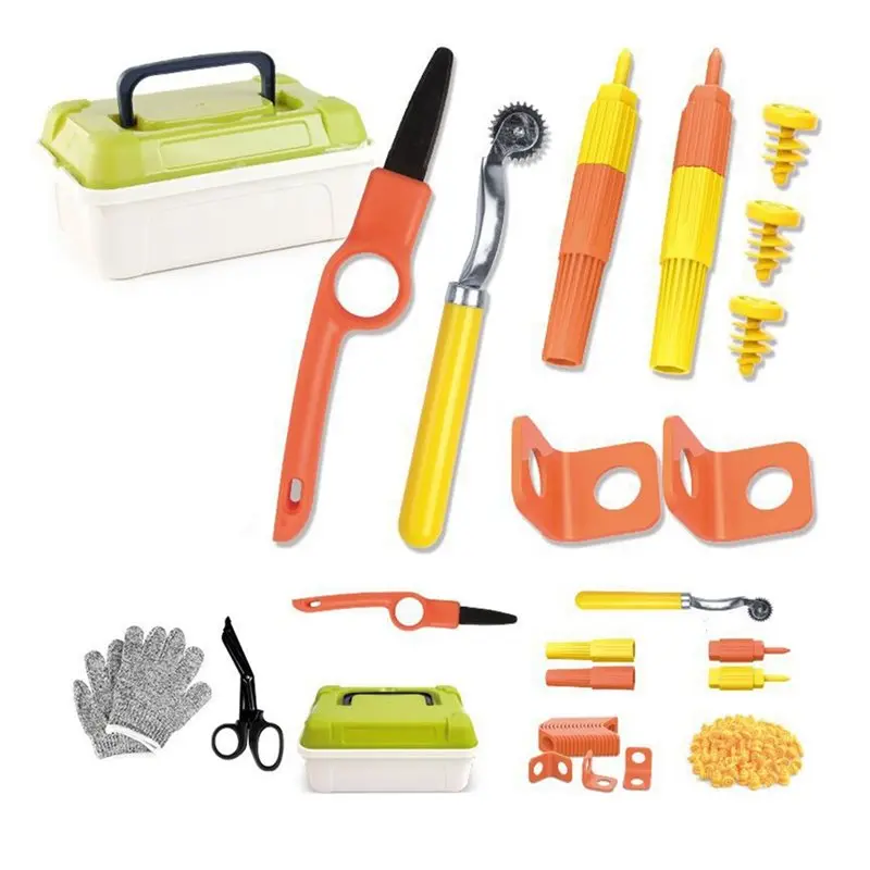 A88E-Cardboard Tools For Kids With Cutter &Tool Box, 300 PCS Cardboard Construction Kit For Family & Team Activities