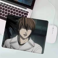 Anime Death Note Mousepad Small LockEdge Mouse Pad For Gamers Computer Desk Pad Rectangular Anti-slip Rubber