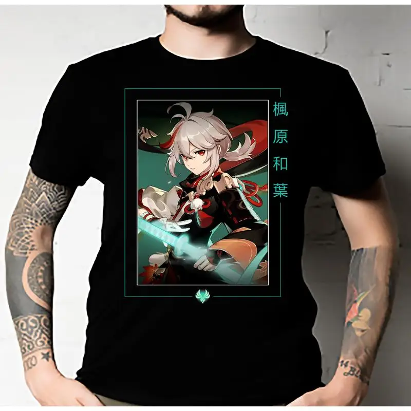 Genshin Impact Kaedehara Kazuha camiseta clásica de todas las tallas