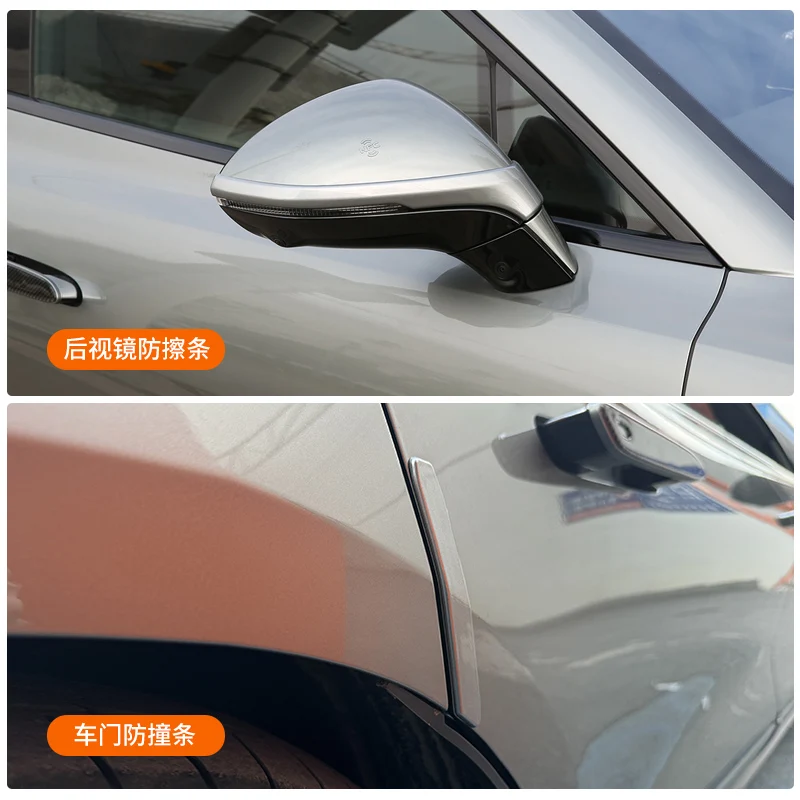 

For enza Z9GT Z9 Special Rearview Mirror Protector Sticker Door Anti-scratch Strip Decoration Trim