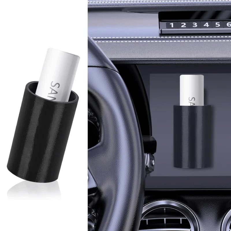 Soporte para bálsamo labial de coche CarChap, accesorios para coche, organizador de lápices labiales con dijes para coche, 1 unidad