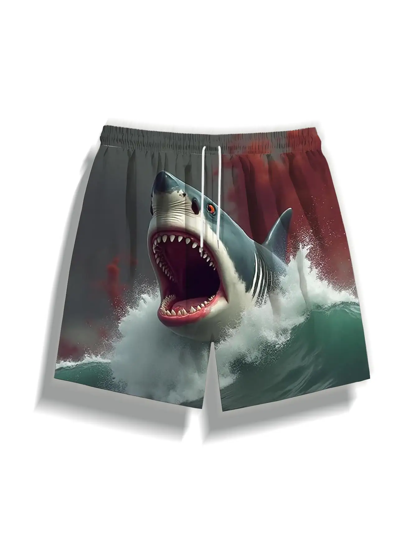 1pcs Men's Short swim trunks2026 Summer 3D Printed Short sleeve Men's clothes running Polyester Quick drying Breathable