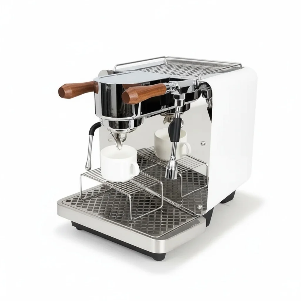 Electric Espresso Coffee Maker, Stainless Steel Professional Espresso Machine, 375x500x458mm/14.7x19.7x18in, for Home Commercial