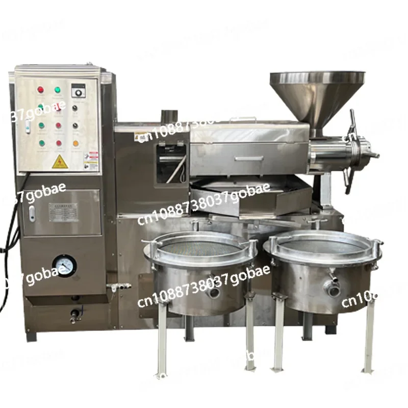 Stainless Steel Variable Frequency Oil Press, Automatic Peanut Rapeseed Flaxseed, Hongtong Commercial Large Oil Press