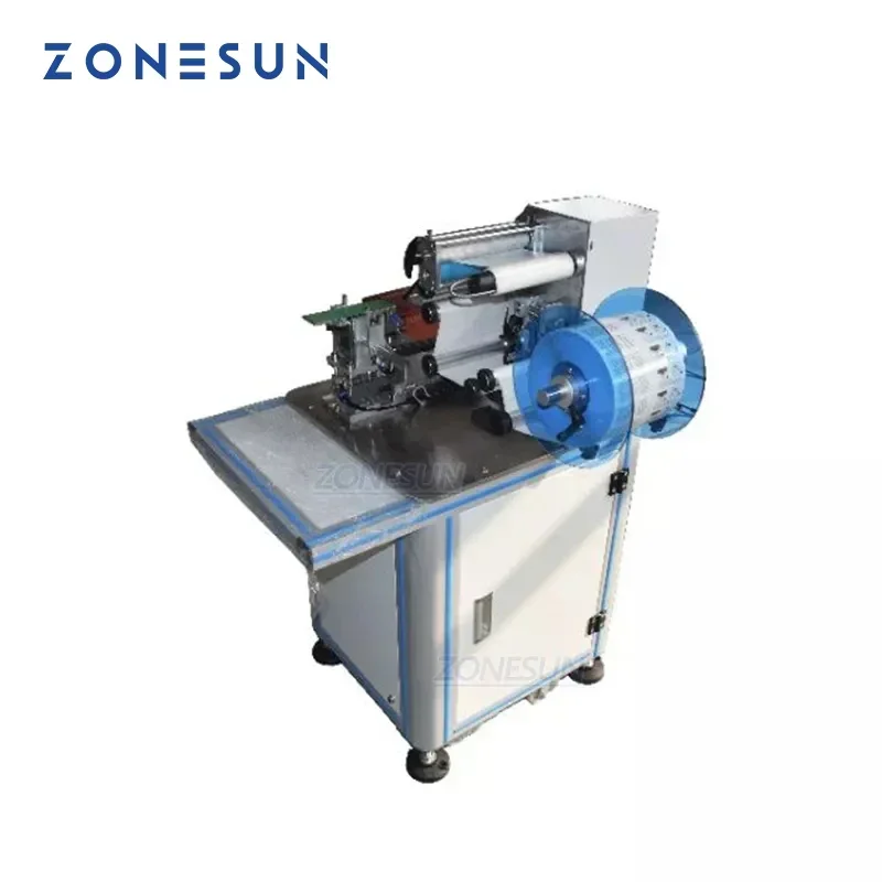 ZONESUN ZS-TB901 Semi-Automatic Flag Label Sticker Tube Usb Wire Cable Labeler Labeling Machine