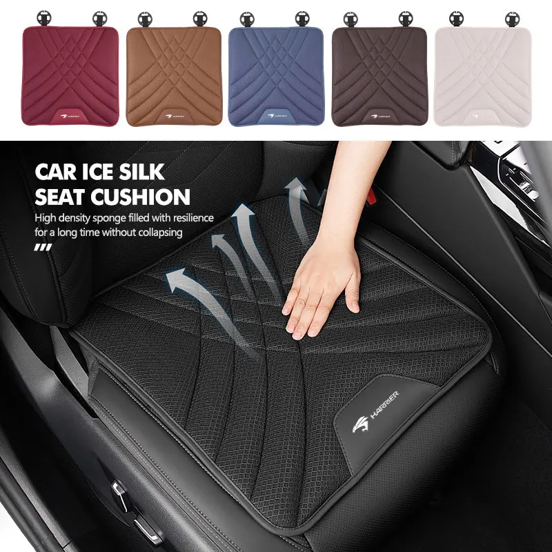 Car Seat Cushion Breathable Ice Silk Pad Protector Cover For Toyota Harrier 80 30 60 XU30 XU60 Venza 2020 2021