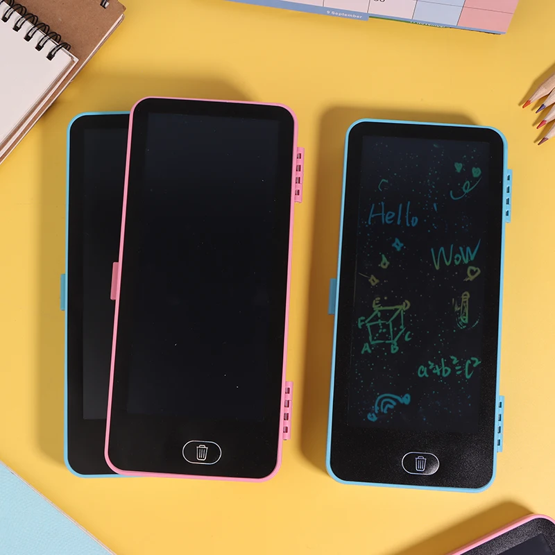 LCD落書きタブレットセット、魔法のように消せるお絵かきパッド、鉛筆箱、子供へのプレゼントに最適