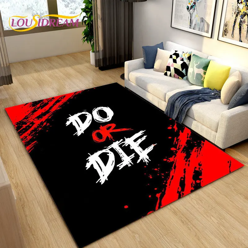 3D การ์ตูนเกม Gamer Zone Controller พรมพรมพรมสำหรับห้องรับแขกห้องนอนโซฟาตกแต่ง,เด็กเล่น Non-Slip