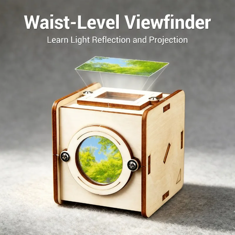 DIY Viewfinder Experiment Kit Handmade Projection Model Toy for Children Educational Optics Craft Set STEM Learning Assembly