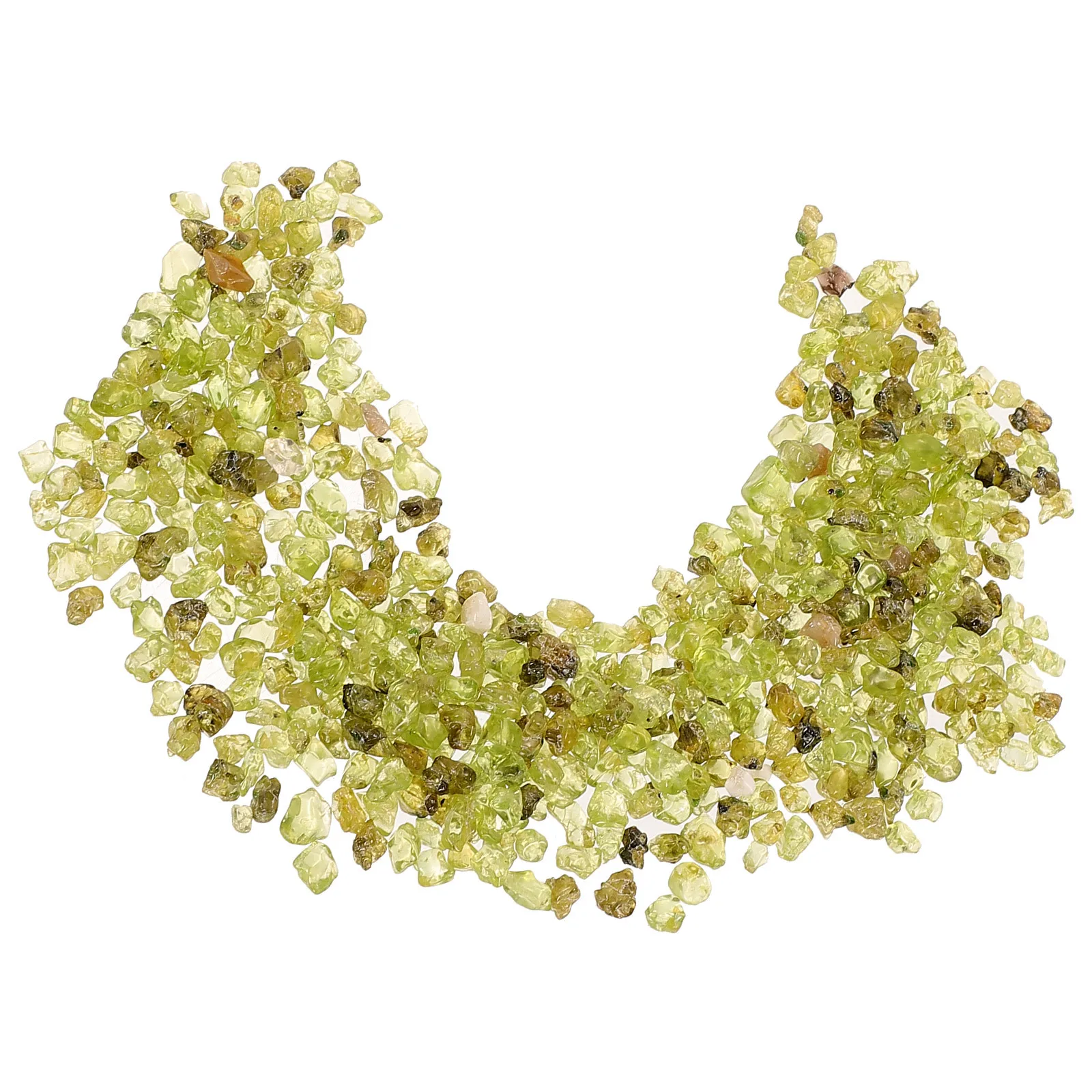 

Natural Olivines Gemstones Decorative Stones for Fish Tank Landscape Vivid Aquarium Gravel Peridot Natural Stone for Aquarium