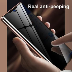360° Full Surround Metal Magnetic Front Anti-Spy Glass Case For Samsung Galaxy S25 S23 S24 S22Ultra Explosion-Proof HD Backpanel