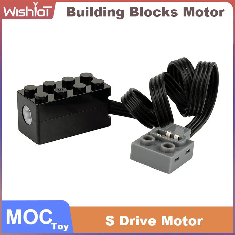 Motor de Velocidad MOC S Drive con Soporte para Avance y Retroceso, Torque de Baja Velocidad, Compatible con Bloques de Construcción Legoeds y Funciones de Potencia