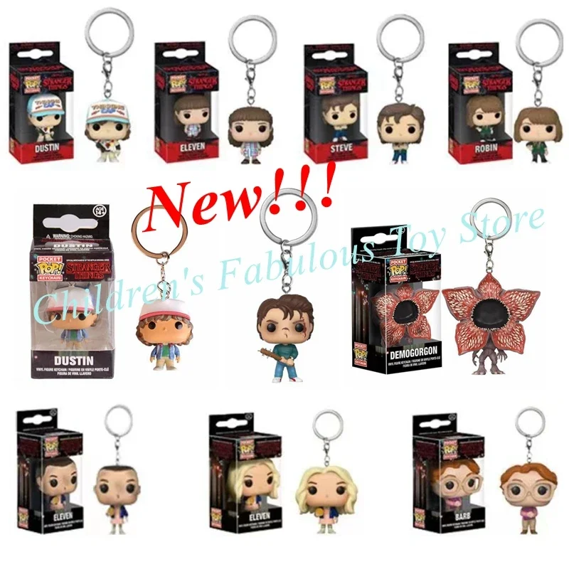 13 stylów FUNKO Stranger brelok jedenaście Dustin Barb steve Demogorgon figurki zabawki z pudełkiem