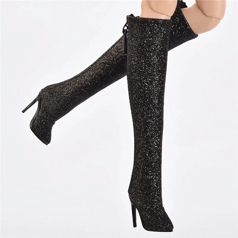 Doll toy Long shoes high quality fit for your FR2 FR6.0 Nuface boots Mirror matte true zipper F6