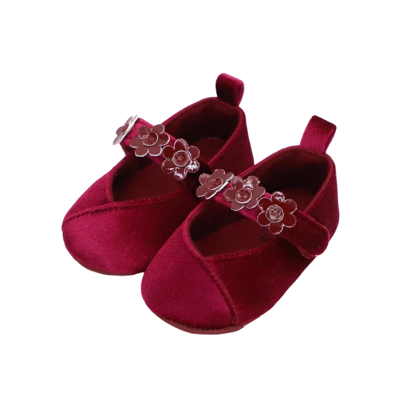 

Baby Girls Princess Shoes, Soft Flowers Non-slip Bottom First Walker Shoes Toddler Shoes