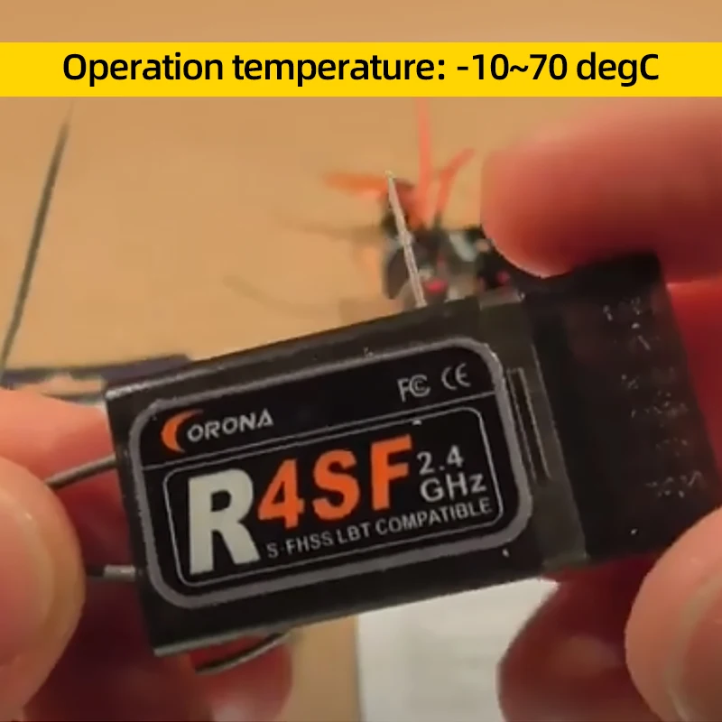 Corona R4SF Receiver 2.4G S-FHSS/FHSS 4CH RX Compatible FUTABA T6J T8J T14SG 16SZ Remote Control Transmitter Airplane