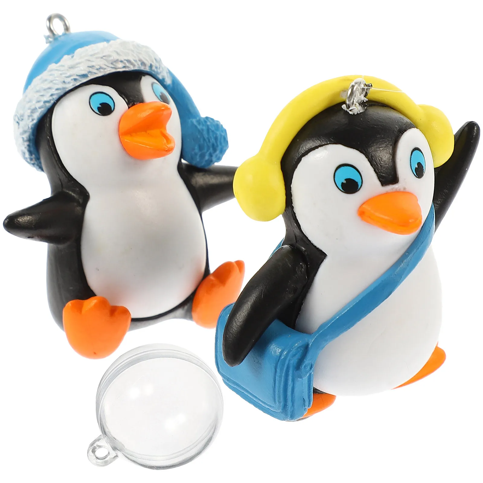 

4Pcs Cartoon Floating Penguins Decorative Aquarium Ornament Set Exquisite Fish Tank Accessories for Household Aquarium Vivid