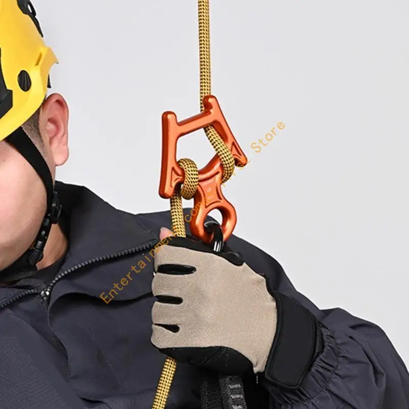 

55KD Efficient Climbing Descender High Strengths Aluminum Alloys Figures 8 Descender for Climbing and High Altitudes Tasks