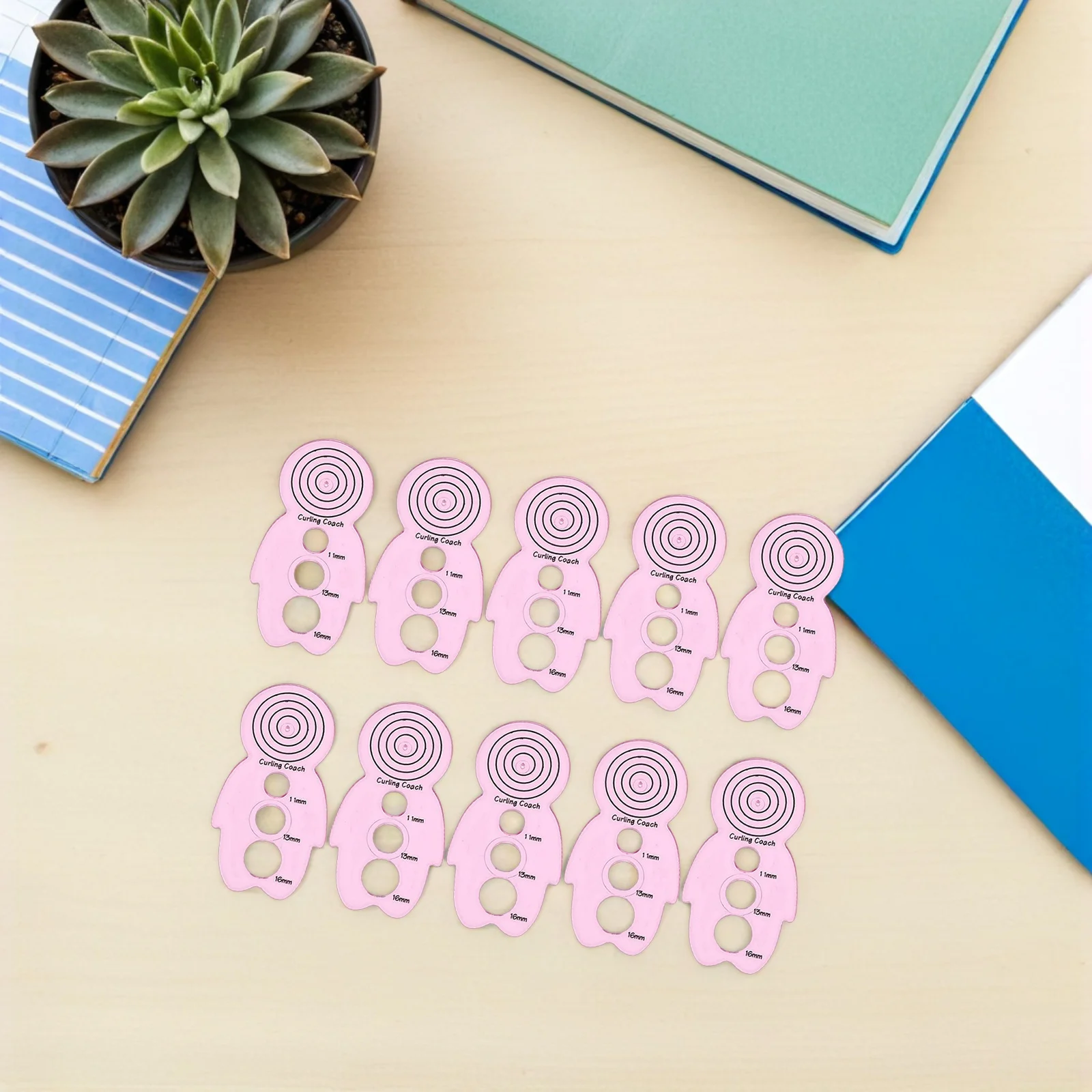 10 قطع من لوازم اللف الورقية، حامل لفافة الورق، مجموعة ورق تزيين اوريغامي