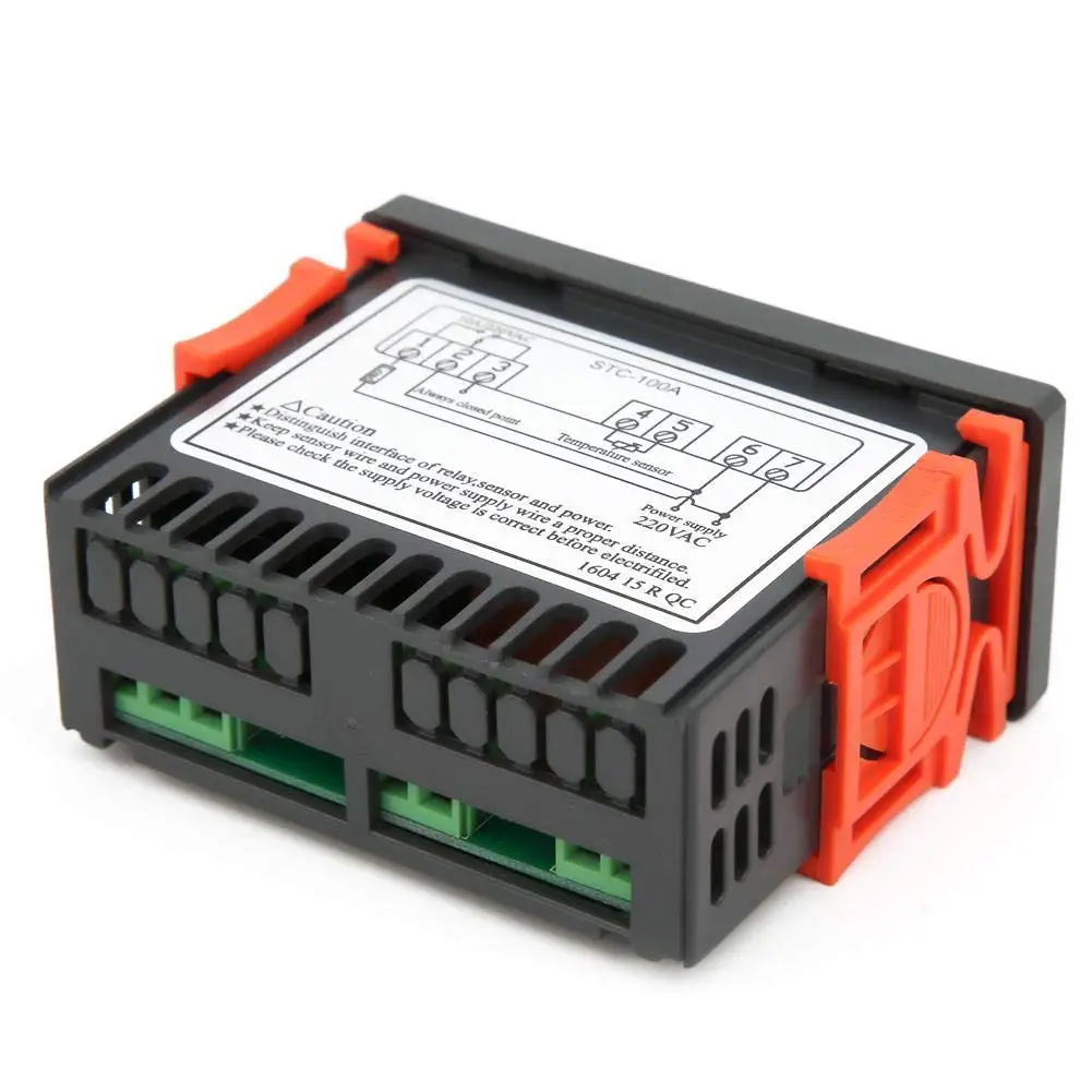HITL -100A Temperature Controller Cool Heat Refrigerator Thermostat Regulator Thermoregulator Thermocouple Sensor,AC 220V