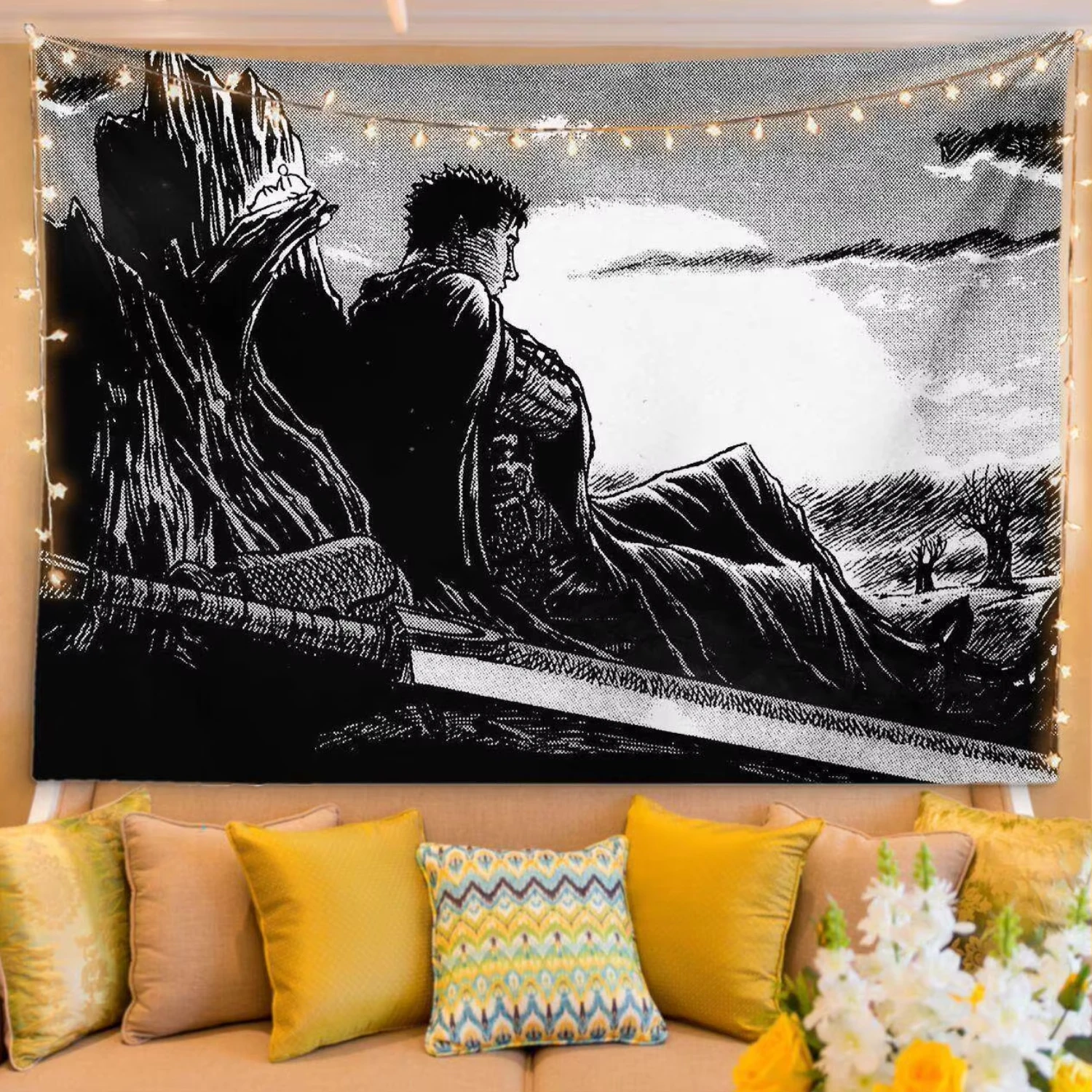 Berserk Anime Tapestry Wall Hanging Manga Art Wall Decor for