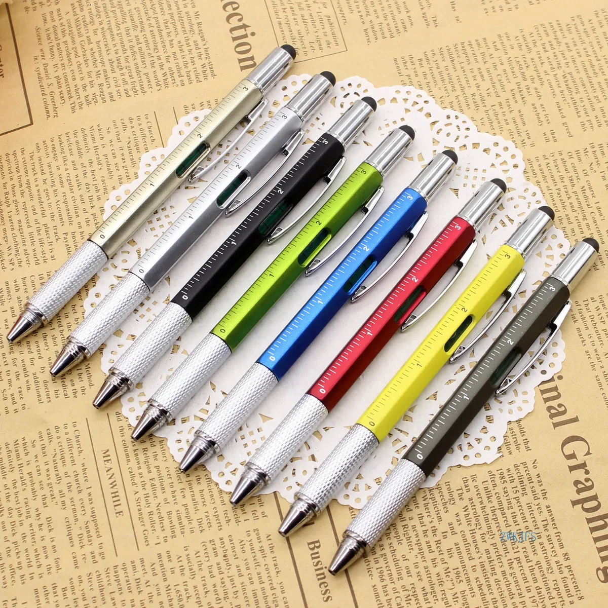 36pcs Multi Function Screwdriver Tool Caliper Level Gauge Ball Point Pen Capacitance Advertising Touch Ball Point Pen
