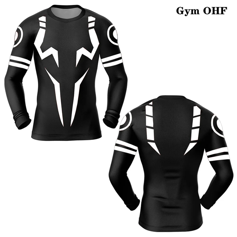 Anime 3D Print New Compression T Shirt Men MMA Rashguard Tops Shirt Men\'s Running Muay Thai Sports Gym Bjj Boxing Jerseys