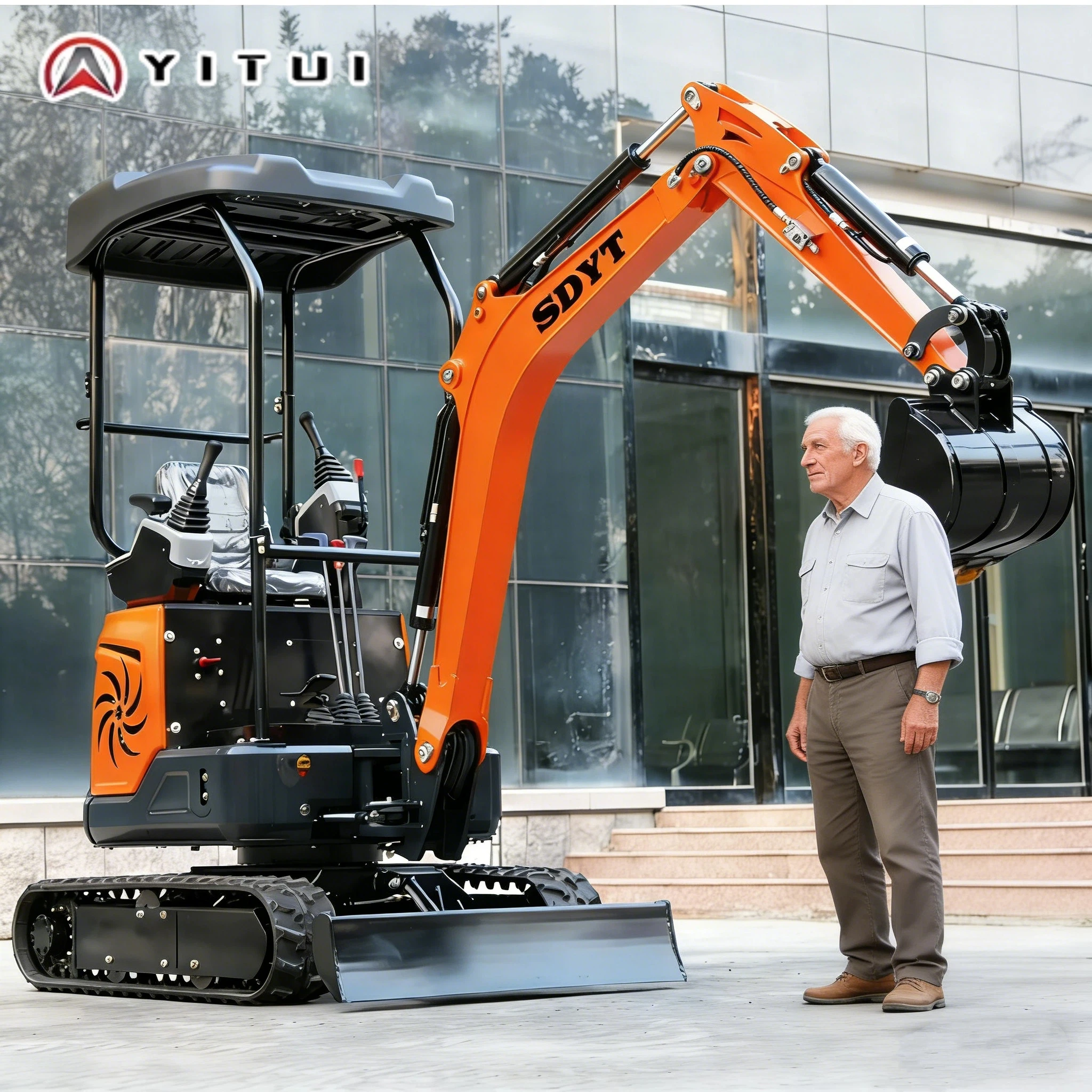 

2026 Customized 1.5 Ton Mini Excavator High-Quality Small Excavator With Cab Fast Operating Speed Powerful Engine