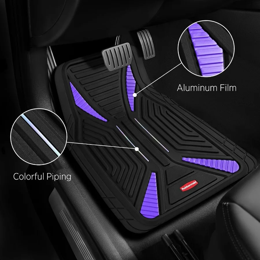 Car Mat Full Set Universal TrimtoFit HeavyDuty Car Floor Mats 4Piece Set for All Weather Protection Durable Rubber Mat for Cars