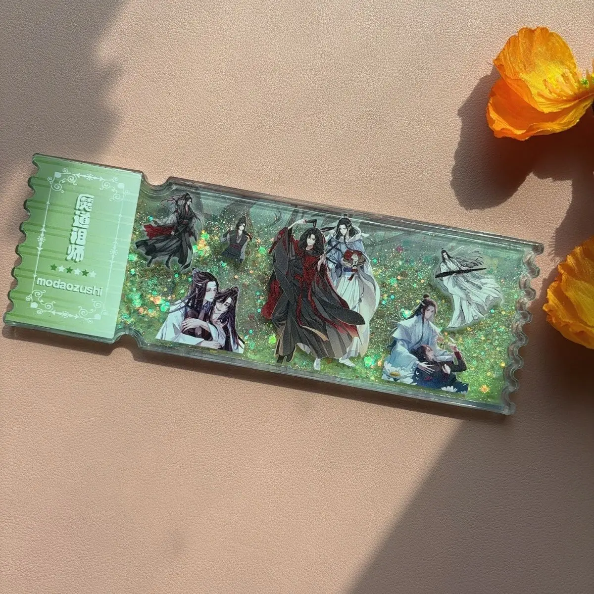 Anime Mo Dao Zu Shi Mdzs Flowing Sand Ticket Acrylic Card Brick Collection