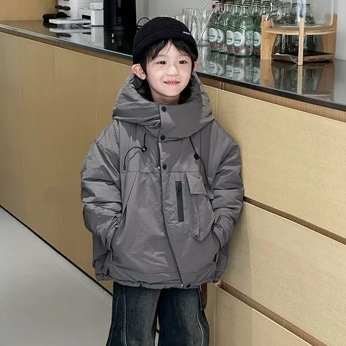 어린이 코트 남아 재킷, 따뜻한 여아 후드 스노우 수트, 3-10 세 십대 어린이 두꺼운 긴 겉옷, 어린이 겨울 옷, 패션