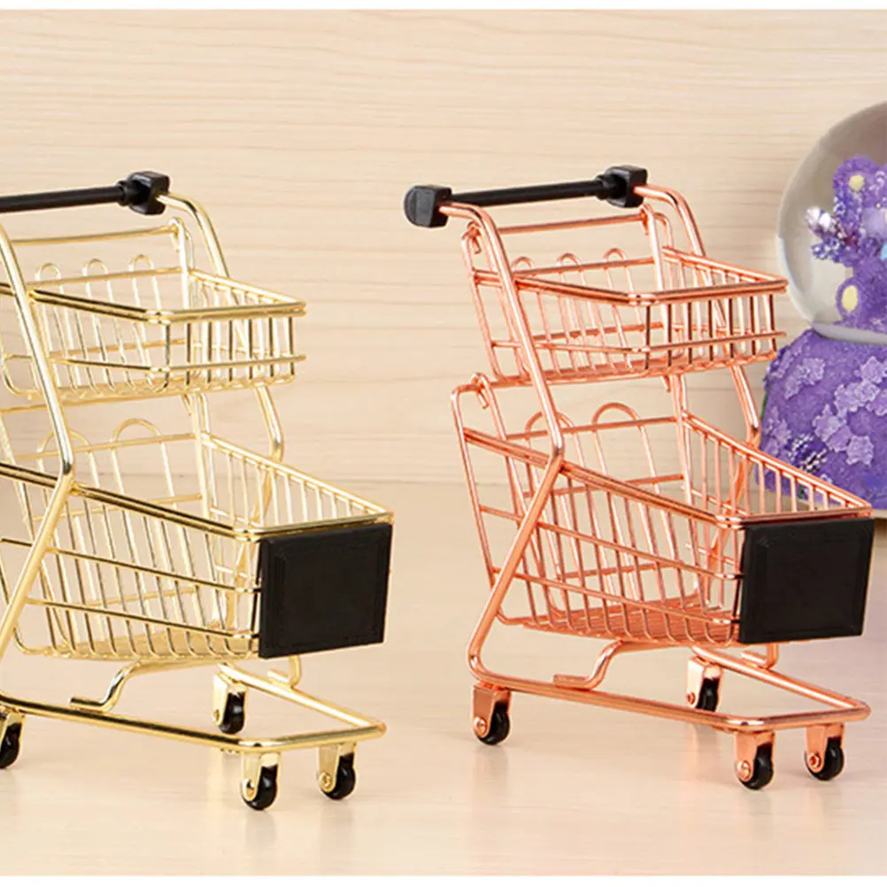 carrinho-de-compras-mini-de-dois-niveis-em-liga-metalica-para-criancas-brinquedo-de-faz-de-conta-e-encenacao-de-aniversario-com-acabamento-eletrogalvanizado-e-cores-vibrantes-para-coordenacao-olho-mao