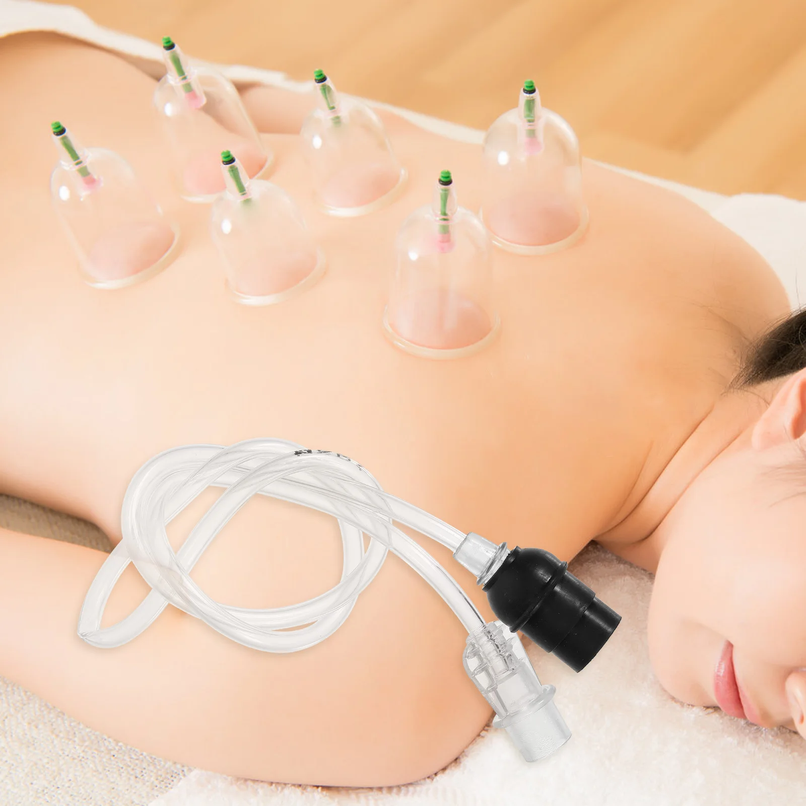 

1Set Cupping Extension Pipe Sturdy Reliable Rubber Material for Smooth Efficient Cupping Care Vacuum Hose Rubber Vacuum Hose