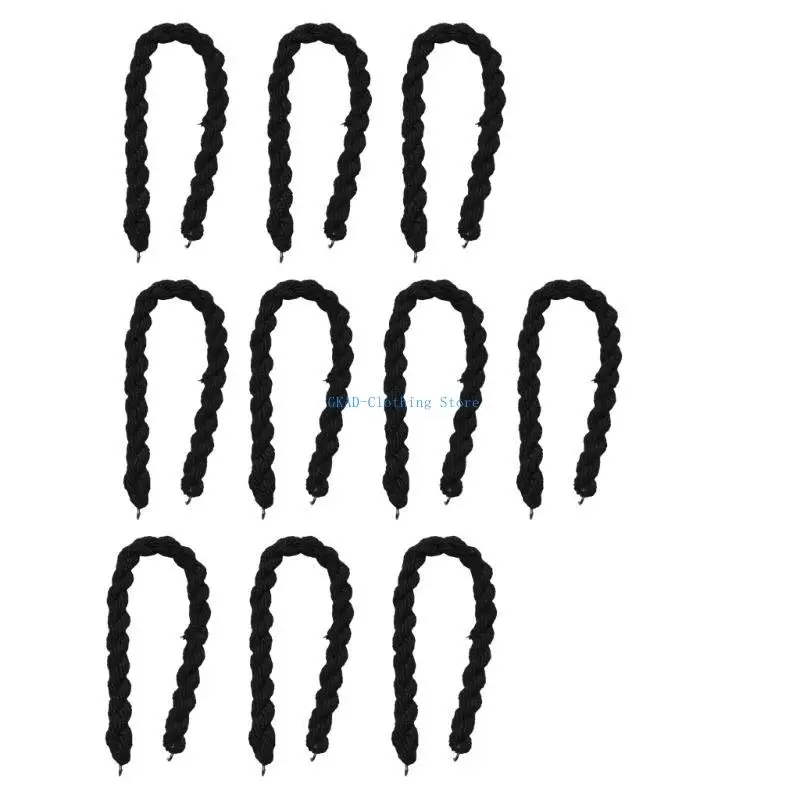 N0PE 10pcs Tactically Leggings Elastic Rope Trouser Leg Strap Cycling Boot Rubber Bands for Outdoor Sports and Militaries Use