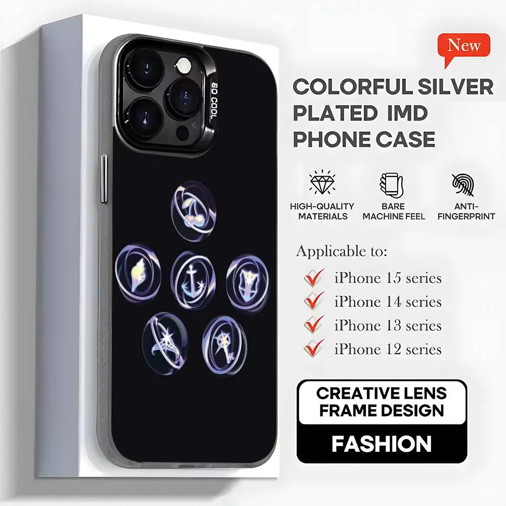 K-Katseye Gnarly Group Phone Case For iPhone17,16,15,14,13,12,11,Mini,Pro,MAX,plus,Black Matte Shockproof Cover