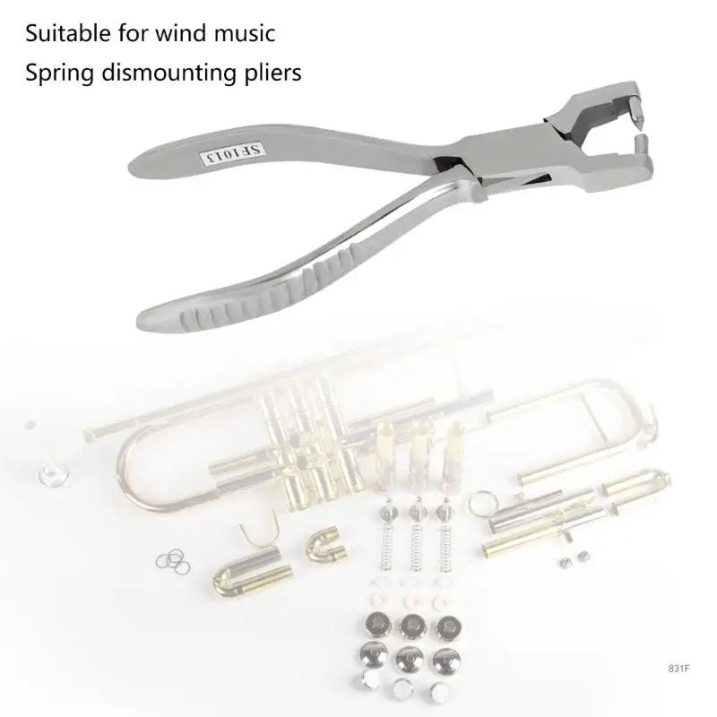 

Saxophone Needle Spring Disassembly Pliers Flute Clarinet Repair Tool Stainless Steel Woodwind Musical Instrument