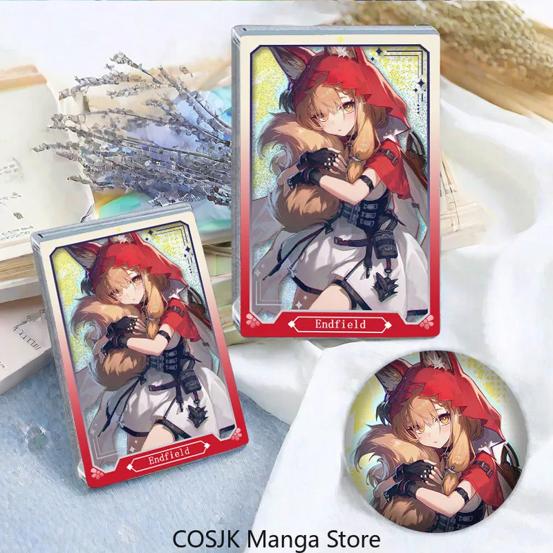 

Anime Arknights: Endfield Game Merch Rosie Quicksand Glitter Mahjong Button Badge Acrylic Desktop Ornament Figure Display Model