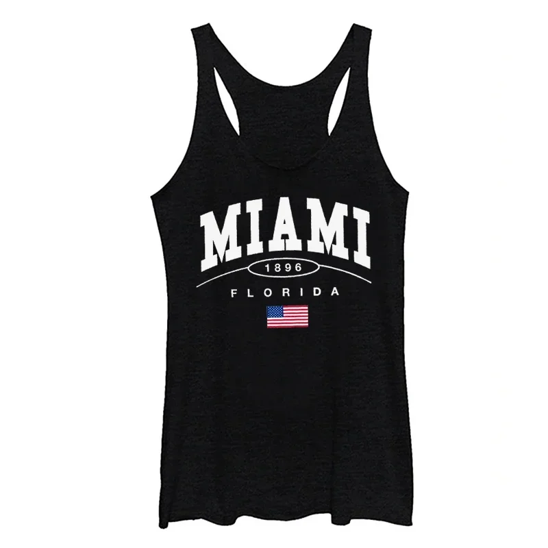 Miami Tank Top for Women Miami Florida Women Clothes Miami Gifts 2024 Summer Fashion Clothing Gothic L