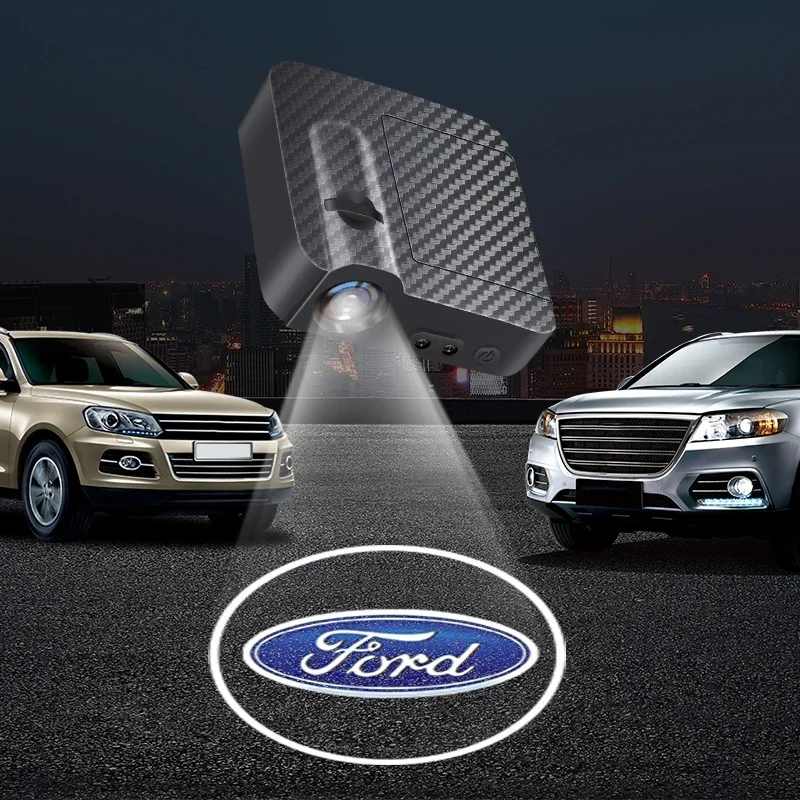 לוגו רכב אלחוטי הוביל דלת רכב דלת קבלת אור עבור פורד מיקוד 2mk2 3 4 mk3 4 סנט מונדו פסטיגה חליפת היתוך פיאסטה