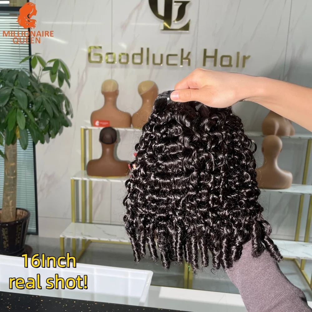 المليونير الملكة 100% شعر بشري لعذراء ملحقات 3C4A البورمية حزم الشعر المجعد مع اللوالب 1/2/3 قطعة على بيع التخليص #3