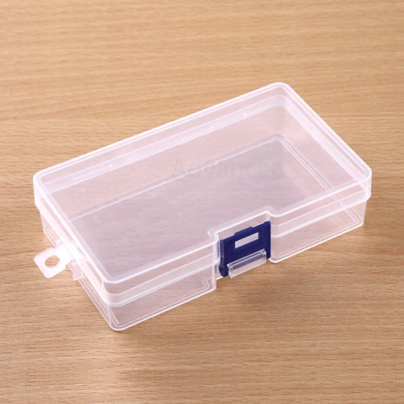 Transparent Plastic Storage Jewelry Box Empty storage box Container For Beads Earring Box For Jewelry Rectangle Case 146*85*35mm