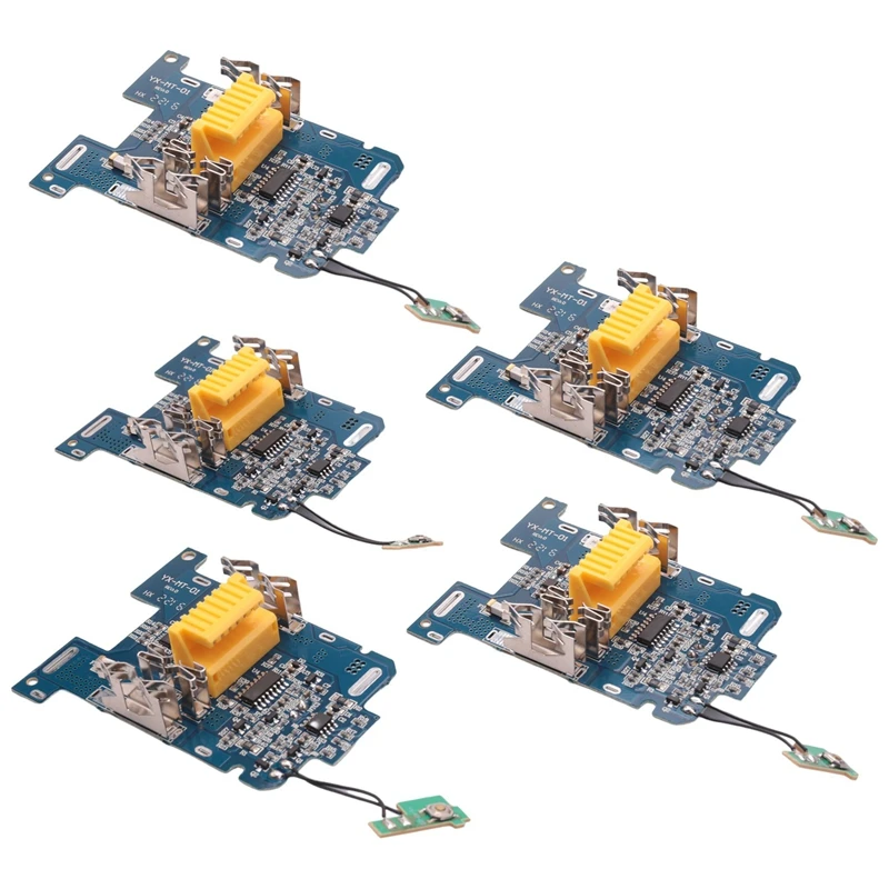 5ชิ้นแบตเตอรี่ลิเธียมไอออน BL1830 BMS แผงป้องกันการชาร์จ PCB สำหรับ Makita 18V เครื่องมือไฟฟ้า BL1815 BL1860 LXT400 Bl1850