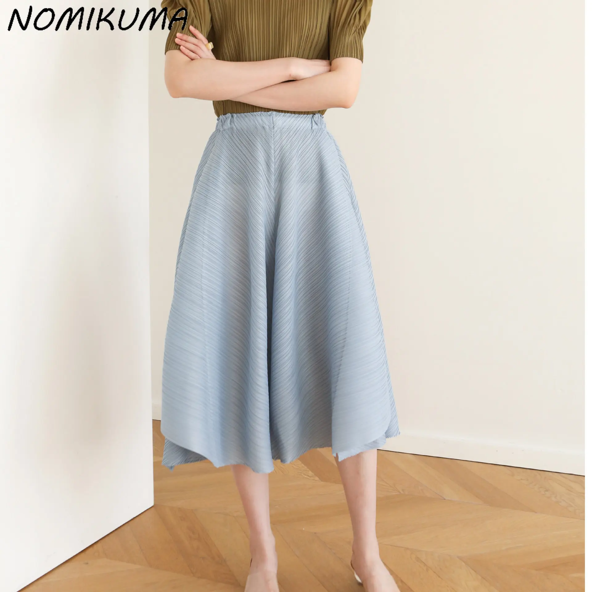 

Nomikuma Causal Fashion Pants Skirts Korean Elastic High Waist 2023 Summer New Skirt Faldas Mujer Moda 2023 Bottoms