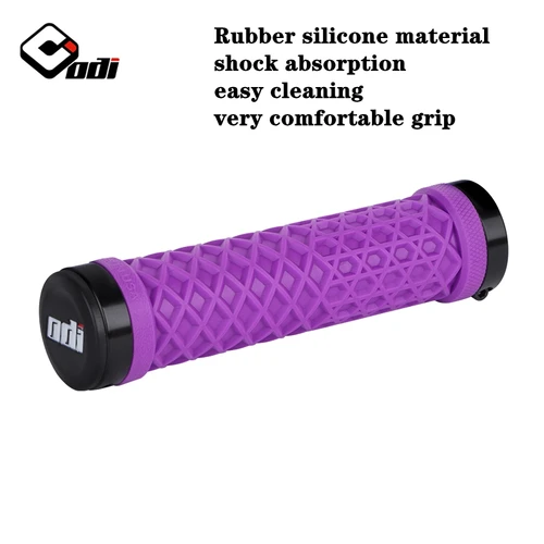 Imagen 2 del producto ODI Van-empuñaduras de manillar de bicicleta, cerradura de silicona, antideslizante, absorción de impacto, anillo de bloqueo doble para piezas de bicicleta plegable BMX