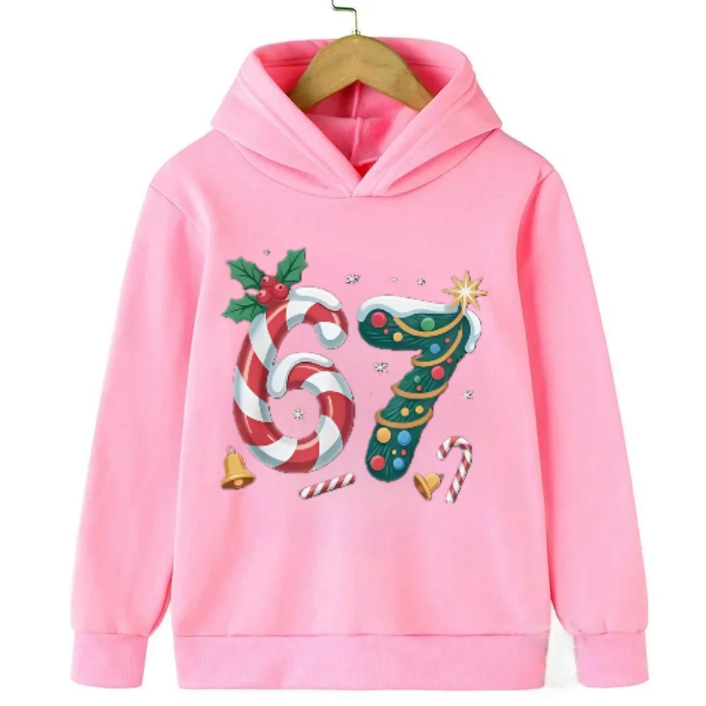 أطفال 67 ذبح هوديي الفيروسية ميمي + شعار عصري طفل البلوز المألوف وممتع للأطفال مريحة البلوز هوديي