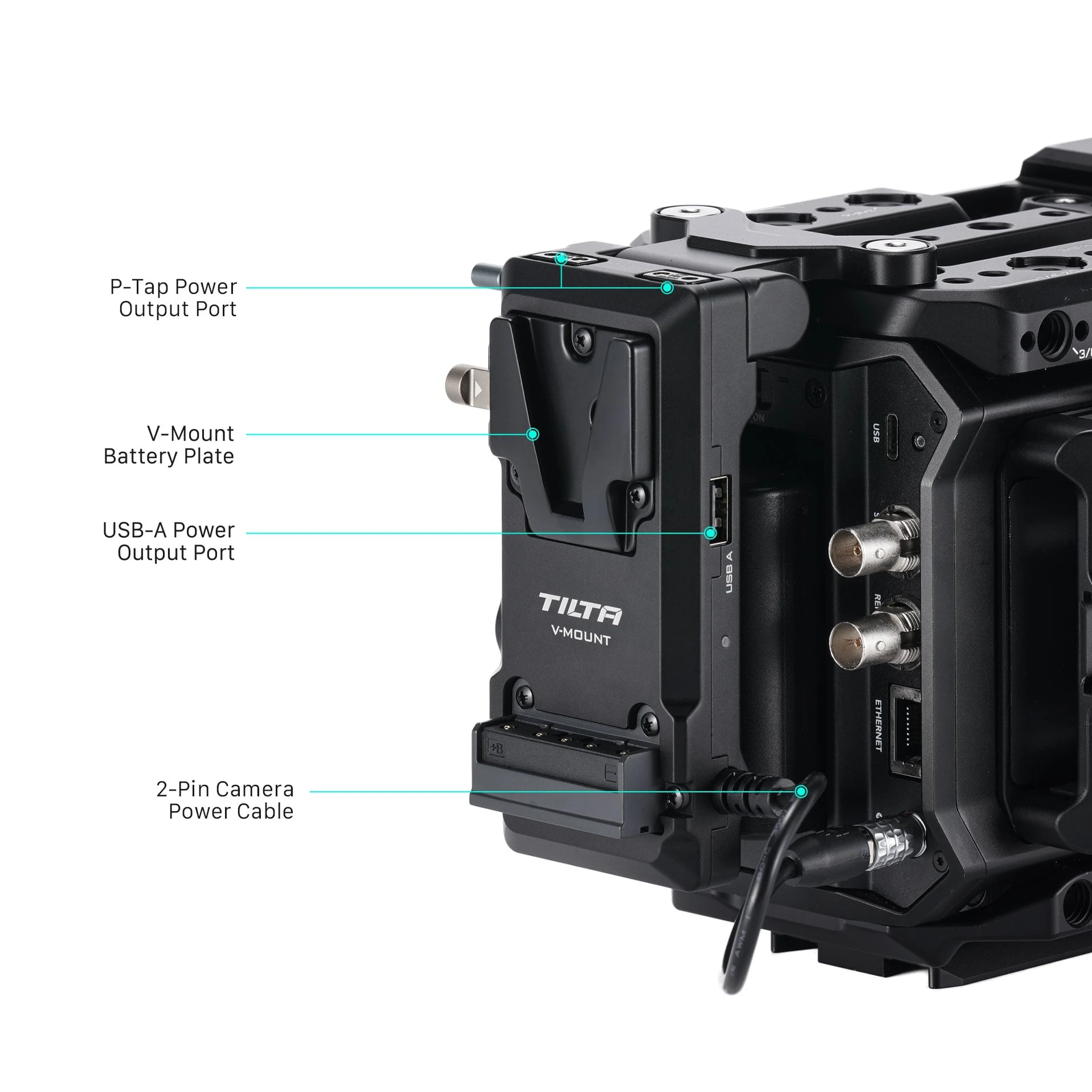 TILTA NEW For Blackmagic PYXIS 6K/12K Foldable Battery Plate D-Tap V-Mount Photography Expansion Accessories ES-T21